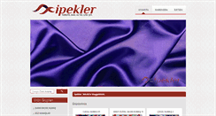 Desktop Screenshot of ipeklertekstil.com