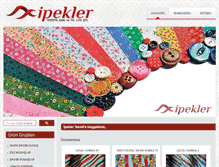 Tablet Screenshot of ipeklertekstil.com